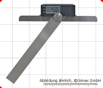 Digital-Gradmesser, 0 - 180°,  120 x 150 mm