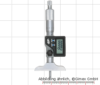 Dig.-Tiefen-Messschrauben, IP65, 0 - 200 mm