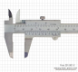 Preview: Klein-Messschieber,  100 x 0,05 mm/4" x 1/128, INOX, Monoblock