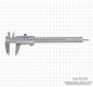 Preview: Vernier calipers TOP, 150x0,05 mm, screw