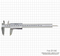 Preview: Taschen-Messschieber TOP, 150x0,05 mm, Schraubenf.