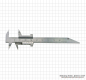Preview: small vernier caliper for dental technician 80 x 0.1 mm
