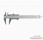 Preview: Small vernier caliper with point jaws, 100 mm