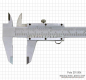 Preview: T-Messschieber, Spezialstahl, Feststellschraube, 200 x 0.05 mm / 8" x 1/128"