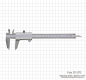 Preview: Vernier calipers TOP, 150x0,05 mm, screw