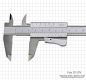 Preview: Vernier caliper TOP, 150 x 0,02 mm / 6" x 1/1000" auto