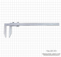 Preview: WS-Messschieber, ohne Spitze,  300 x 100 x 0,02 mm