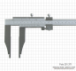 Preview: WS-Messschieber, ohne Spitze, leicht, 300 x 100 x 0,05 mm