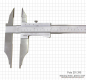 Preview: Control caliper with points, 300 x 100 x 0.05 mm