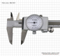 Preview: Dial caliper, 300 x 0,02 mm