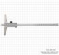 Preview: Depth vernier caliper with needle point 300 x 100 mm, 0.05 mm, INOX
