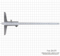 Preview: Depth vernier caliper with needle point, 300 x 150 x 0.02 mm, INOX