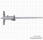 Preview: Prec. depth vernier calipers with fine adjustment, 200 x 100 x 0