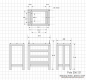 Preview: Gestell für Granitplatte 630x400 bis 1000 x 630 mm