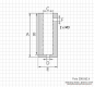 Preview: Depth measuring Base, round, D = 16 mm, L = 38 mm