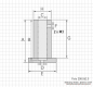 Preview: Tiefenmessanschlag, rund, D = 25 mm, L = 38 mm