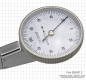 Preview: Fühlhebelmessgerät, rechtwinklig, 0,2 x 0,002 mm, Ø 40 mm