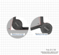 Preview: Gehrungs-Winkelmesser, aus Aluminium