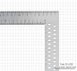 Preview: Carpenter’s steel square with marking holes, stainless, 1000 x 340 mm
