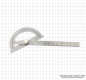 Preview: Gradmesser, 0 - 180°,  80 x 120 mm