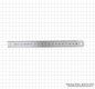 Preview: Maßstab, INOX, starre Ausführung,  200x19x1,0 mm