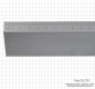 Preview: Werkstattlineal, mit Facette und mm-Teilung,  500 x 40 x 5 mm