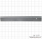 Preview: Werkstattlineal, mit Facette und mm-Teilung,  500 x 40 x 5 mm