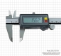 Preview: Digital caliper 200 mm, IP 67