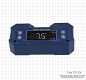 Preview: Digital level, 4 x 90°, with spirit level