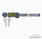 Preview: Digital control caliper, 1000 x 150 mm