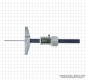 Preview: Digital depth caliper with disk 6,5 x 2 mm, 100 x 100 mm