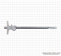 Preview: Digital depth caliper 3V, with double hook, 200 mm
