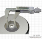Preview: DIGITAL-WERKSTATT-MESSSCHIEBER MIT GEWINKELTEM SCHNABEL, 250 mm