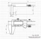 Preview: DIGITAL-WERKSTATT-MESSSCHIEBER MIT GEWINKELTEM SCHNABEL, 250 mm