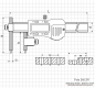Preview: Digital caliper for hole center distance 150 mm