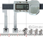 Preview: Digital uni caliper 3V with exch. measuring tips, 0-200 mm, M5