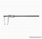 Preview: Digital universal caliper 500 x 150 mm, with hole 5 mm, without meas. tips