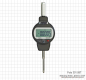 Preview: Digital dial indicator, 12.75 x 0.001 mm, IP 54