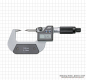 Preview: Digital-Messschraube IP65, 2 mm Stg.,   0 - 25 mm