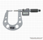 Preview: Digital outside micrometer IP65, 2  mm,   0 - 25 mm