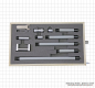 Preview: Inside micrometer sets,  50 - 1000 mm