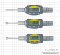 Preview: Dig. three point internal micrometer set,  6 - 12 mm