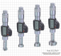 Preview: Dig. three point internal micrometer set,  20 - 50 mm