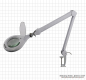 Preview: Arbeitslupe mit LED-Beleuchtung, 127 mm, Standfuß