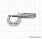 Preview: Micrometer, chrome finished,  0 - 15 mm
