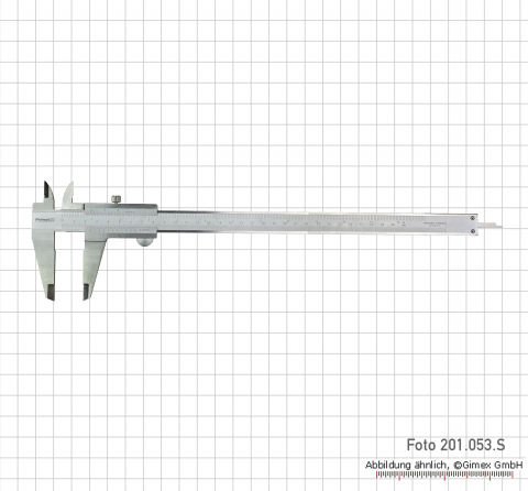 Taschen-Messschieber mit Feststellschraube, 300x0,05 mm