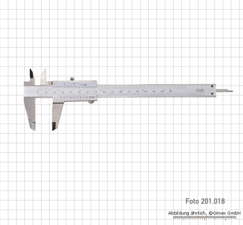 Vernier calipers with set screw, 200x0,05 mm