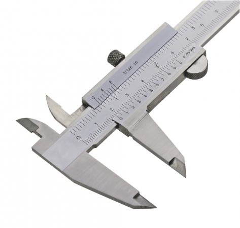 T-Messschieber, INOX, Monoblock, Feststellschraube, 150 x 0.05 mm / 6" x 1/128"