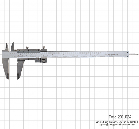 T-Messschieber, Spezialstahl, mit Feineinstellung, 300 x 0,05 mm