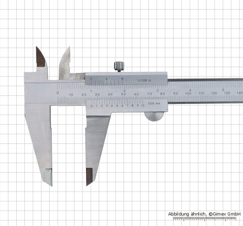 Vernier calipers with set screw, 300x0,05 mm